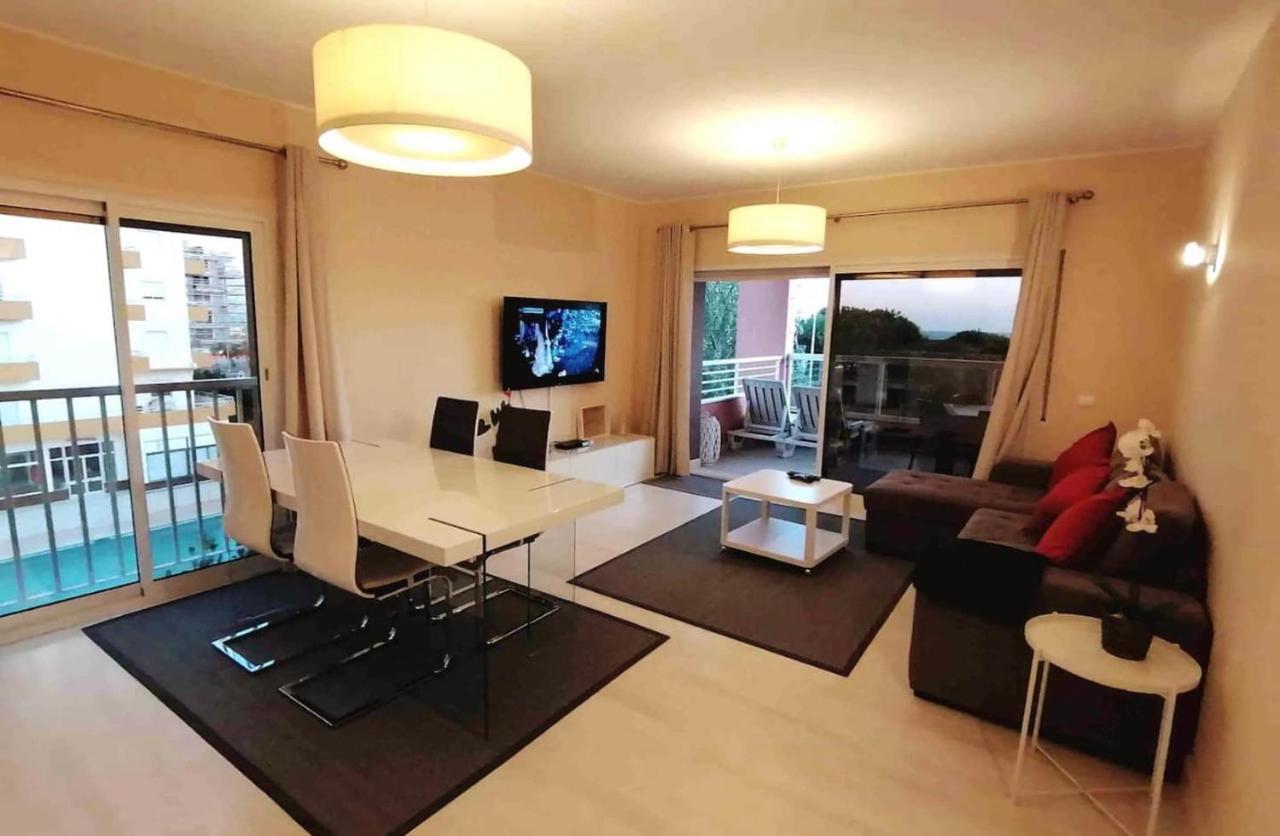 Beachfront Seaview Litoralmar Apt, Fast Wifi, Airco, Pool, Private Parking Portimão Buitenkant foto