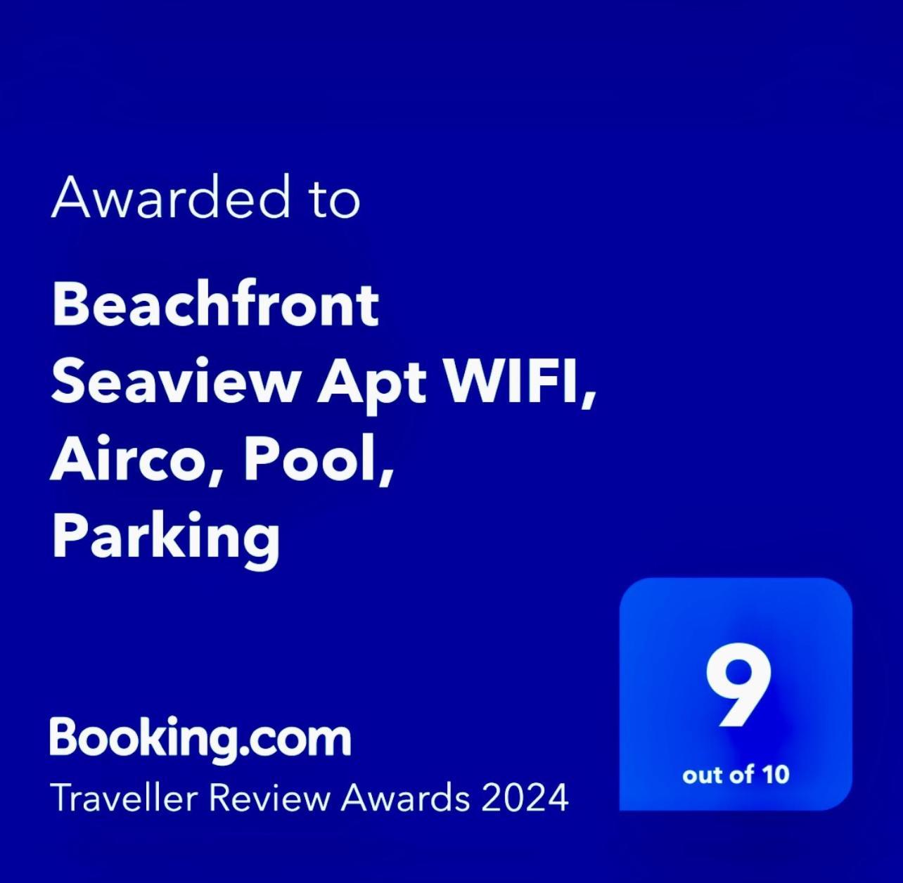 Beachfront Seaview Litoralmar Apt, Fast Wifi, Airco, Pool, Private Parking Portimão Buitenkant foto