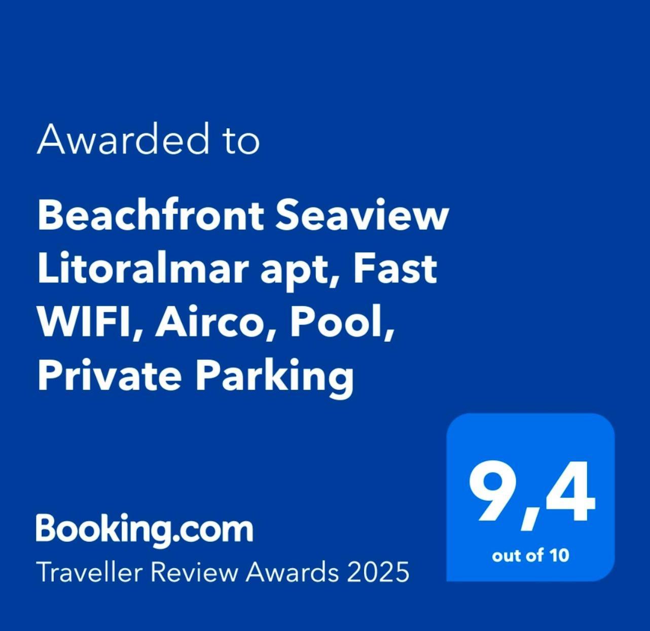Beachfront Seaview Litoralmar Apt, Fast Wifi, Airco, Pool, Private Parking Portimão Buitenkant foto